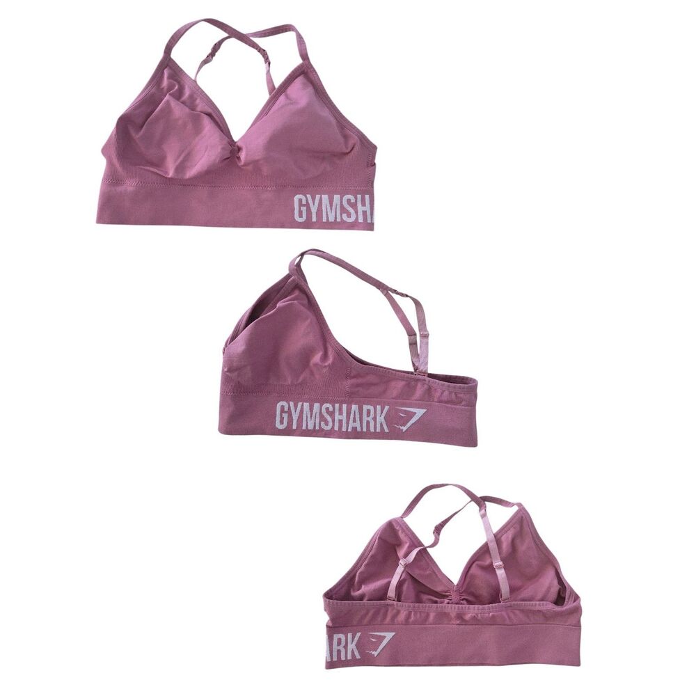 Gymshark Mauve Pink Seamless Strappy Sports Bra Estimated Small